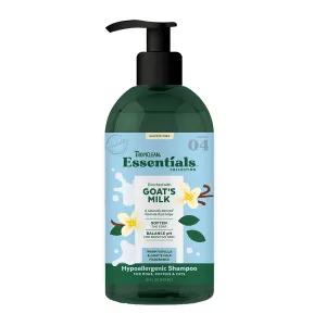 TropiClean Essentials Goat's Milk Shampoo for Dogs, Puppies & Cats 16oz