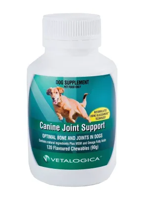 Vetalogica Canine Joint Support Supplement 120 Pack