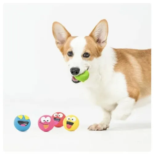 Vibrant Life Playful Buddy Dog Toys, Emoticon, Extra Small, 5 Count