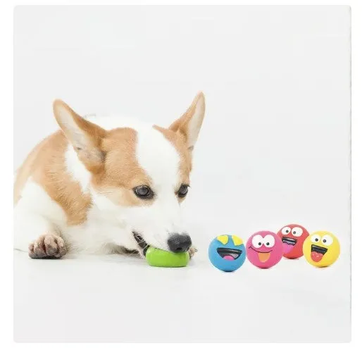 Vibrant Life Playful Buddy Dog Toys, Emoticon, Extra Small, 5 Count