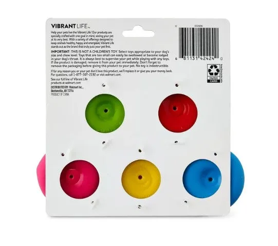 Vibrant Life Playful Buddy Dog Toys, Emoticon, Extra Small, 5 Count
