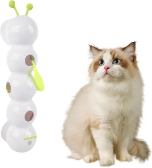 Whirlie Cat Toy  Whirlie Smart Motion Cats Toys with Worm Design, Interactive Automatic Kitten Plaything, Happy Luna Cat Toy with Suction Cup, for Hunting, Jumping, and Interactive Play